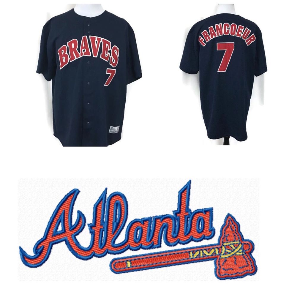 Vintage Men’s Atalanta Braves Jersey Shirt XL Mens